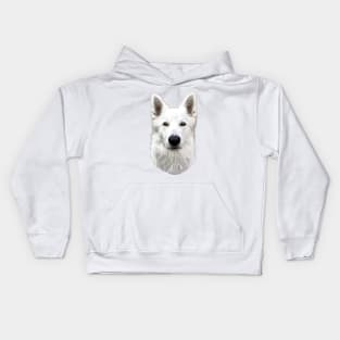 White Swiss Shepherd Dog Kids Hoodie